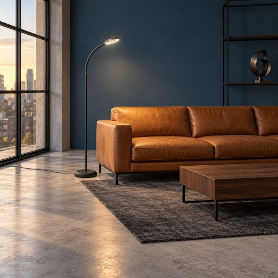 Eglo lauro piantana led 5,5w cct 2700k 6500k 132cm dimmerabile per soggiorno moderna nera