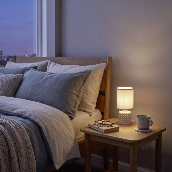 Eglo romanoro abat-jour per camera da letto e14 25cm moderna beige