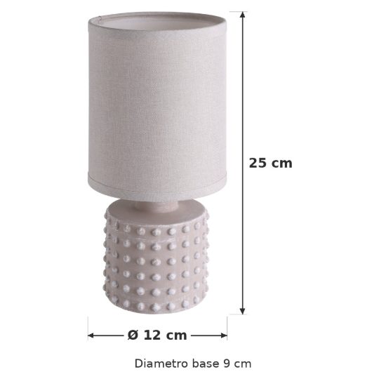 Eglo romanoro abat-jour per camera da letto e14 25cm moderna beige