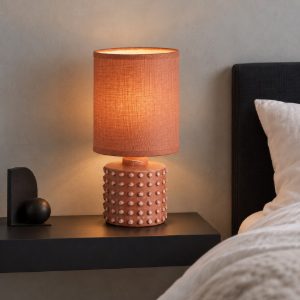 Eglo romanoro abat-jour per camera da letto e14 25cm moderna arancione