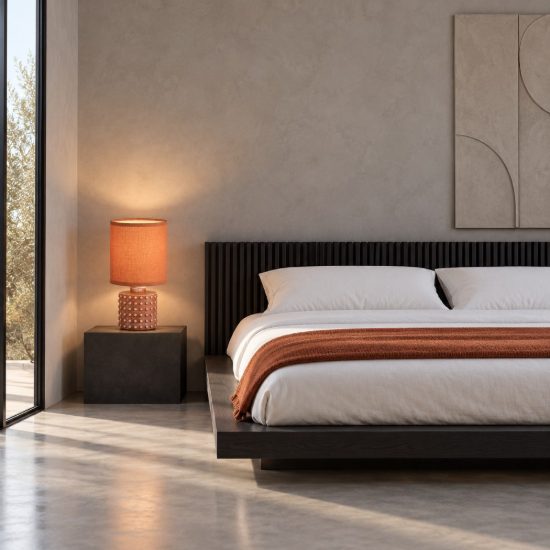 Eglo romanoro abat-jour per camera da letto e14 25cm moderna arancione