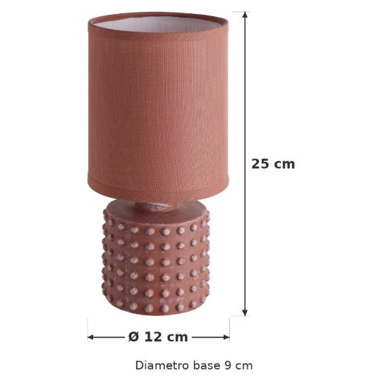 Eglo romanoro abat-jour per camera da letto e14 25cm moderna arancione