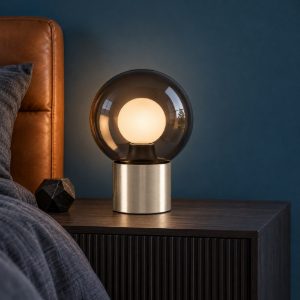 Eglo bravino abat-jour per camera da letto e14 17,5cm dimmerabile moderna nichel