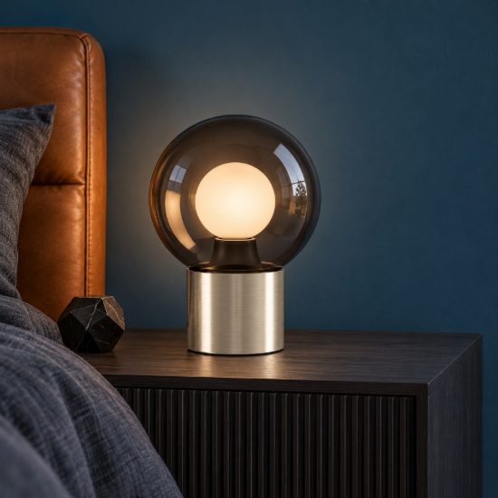 Eglo bravino abat-jour per camera da letto e14 17,5cm dimmerabile moderna nichel