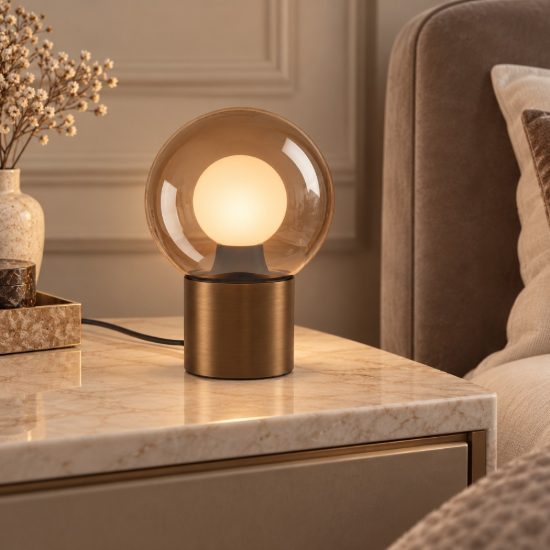 Eglo bravino abat-jour per camera da letto e14 17,5cm dimmerabile moderna bronzo