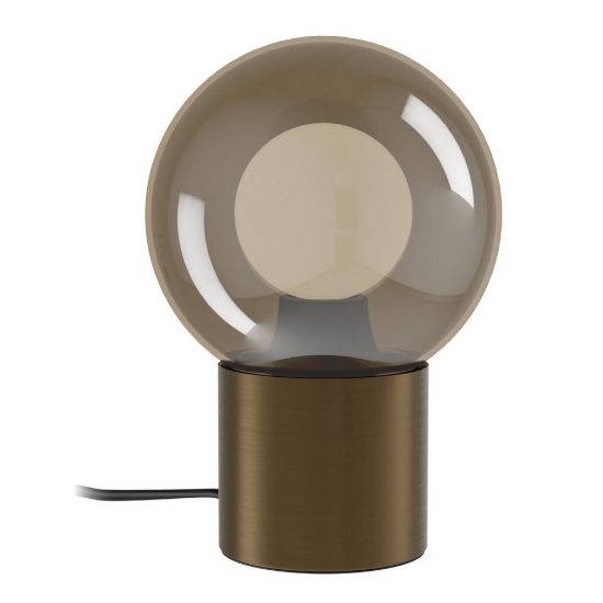 Eglo bravino abat-jour per camera da letto e14 17,5cm dimmerabile moderna bronzo