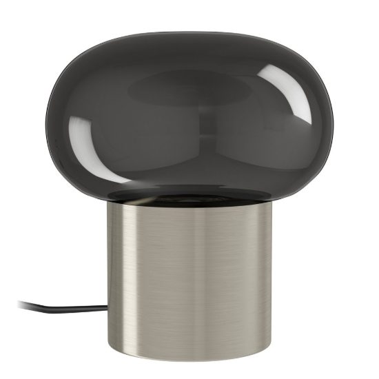 Eglo bravino abat-jour per camera da letto gu10 17cm dimmerabile moderna nichel