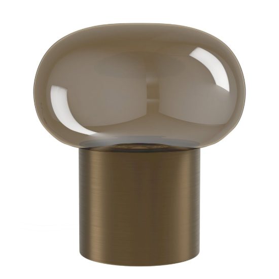 Eglo bravino abat-jour per camera da letto gu10 17cm dimmerabile moderna bronzo