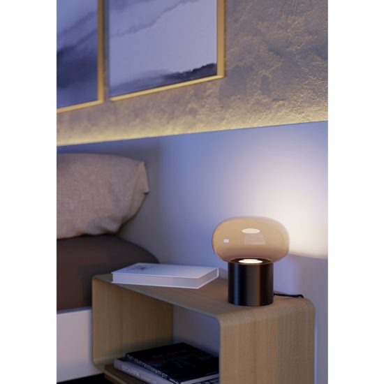 Eglo bravino abat-jour per camera da letto gu10 17cm dimmerabile moderna bronzo
