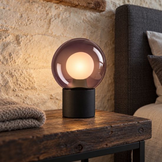 Eglo bravino abat-jour per camera da letto e14 17,5cm dimmerabile moderna nera