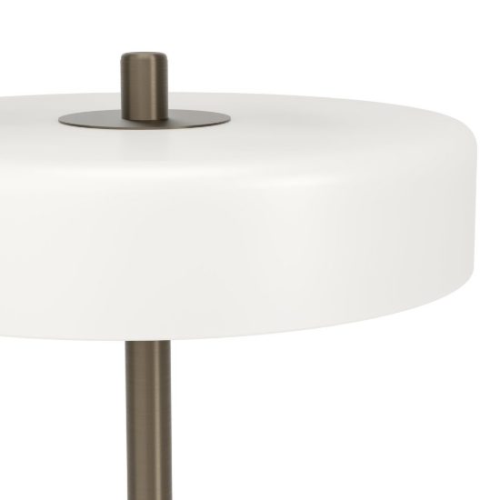 Eglo salve abat-jour per camera da letto 2 luci e14 33cm moderna bronzo scuro