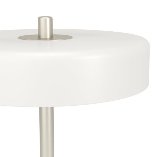 Eglo salve abat-jour per camera da letto 2 luci e14 33cm moderna nichel