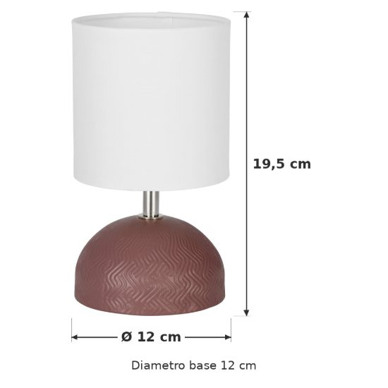 Eglo romanoro abat-jour per camera da letto e14 19,5cm moderna rosa