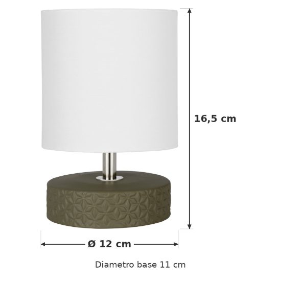 Eglo romanoro abat-jour per camera da letto e14 16,5cm moderna verde