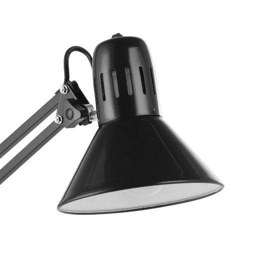 Eglo firmo lampada da scrivania e27 82cm per ufficio moderna nera lucida