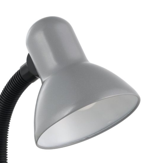 Eglo basic 1 abat-jour per camera da letto e27 30cm moderna argento