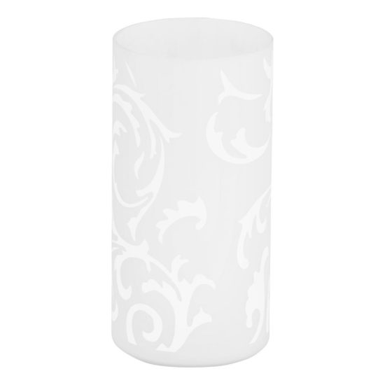 Eglo geo abat-jour per camera da letto e14 20cm moderna bianca con decoro floreale