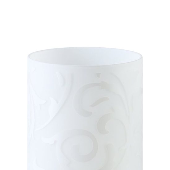 Eglo geo abat-jour per camera da letto e14 20cm moderna bianca con decoro floreale