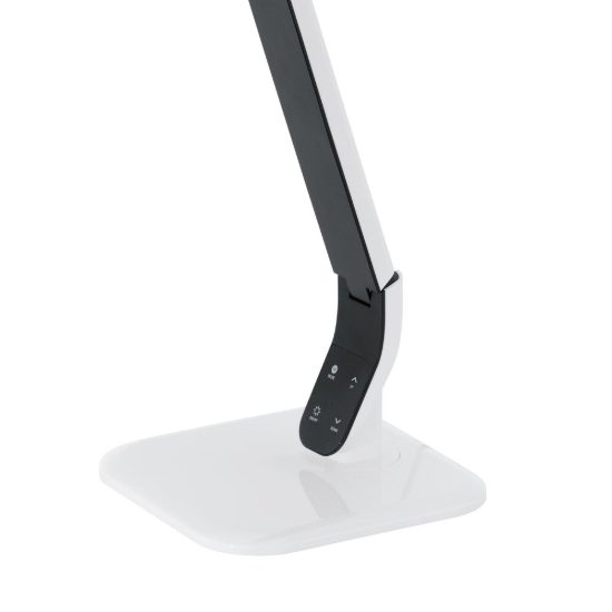 Eglo sellano lampada da scrivania led 4w cct 3000k 6000k 42cm per ufficio moderna bianca e nera