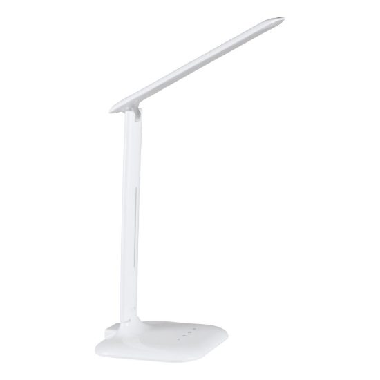 Eglo caupo abat-jour per camera da letto led 2,1w cct 3000k 6500k 32cm dimmerabile moderna bianca