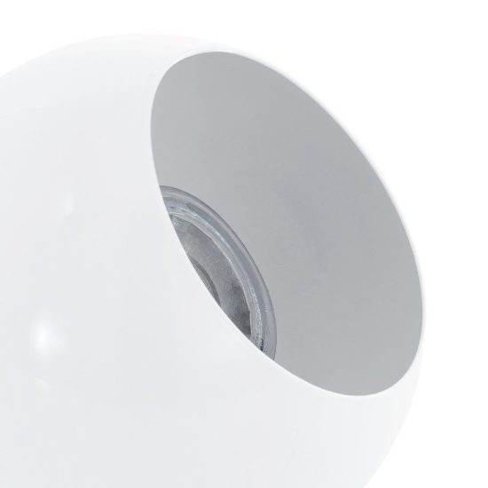 Eglo petto 1 abat-jour per camera da letto gu10 led 2,8w 3000k 13,5cm moderna bianca