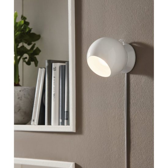 Eglo petto 1 abat-jour per camera da letto gu10 led 2,8w 3000k 13,5cm moderna bianca