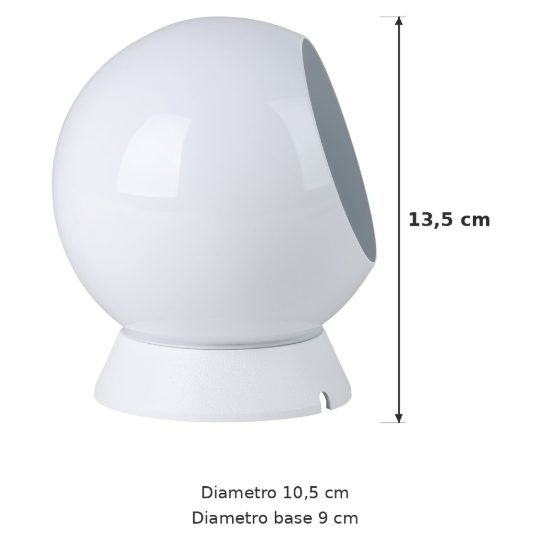 Eglo petto 1 abat-jour per camera da letto gu10 led 2,8w 3000k 13,5cm moderna bianca