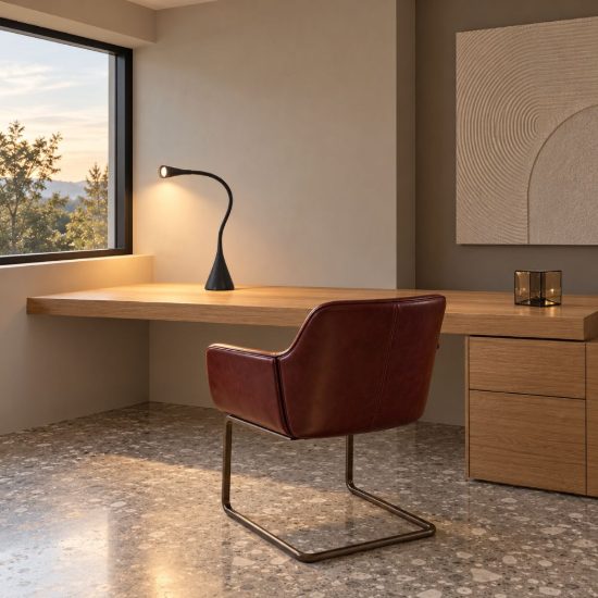 Eglo snapora lampada da scrivania led 3w 3000k 48,5cm dimmerabile per ufficio moderna nera
