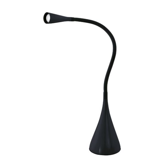 Eglo snapora lampada da scrivania led 3w 3000k 48,5cm dimmerabile per ufficio moderna nera