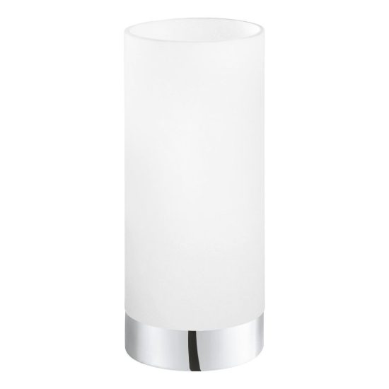 Eglo damasco 1 abat-jour per camera da letto e27 21,5cm moderna cromo