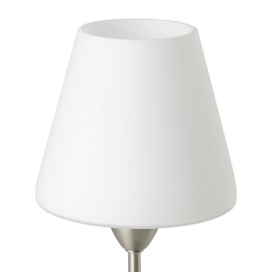 Eglo damasco 1 abat-jour per camera da letto e14 30cm moderna nichel