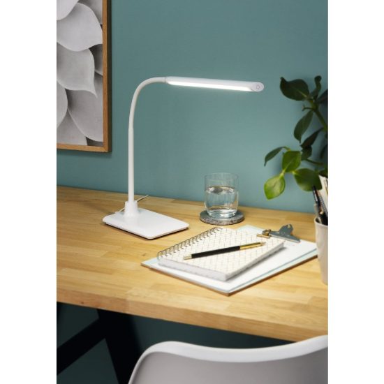 Eglo laroa abat-jour per camera da letto led 4,2w 4000k 32,5cm dimmerabile moderna bianca
