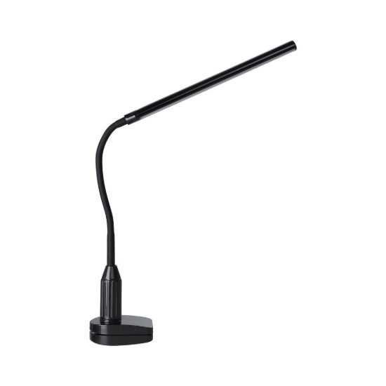 Eglo laroa lampada a pinza led 4,2w 4000k 27,5cm dimmerabile per ufficio moderna nera