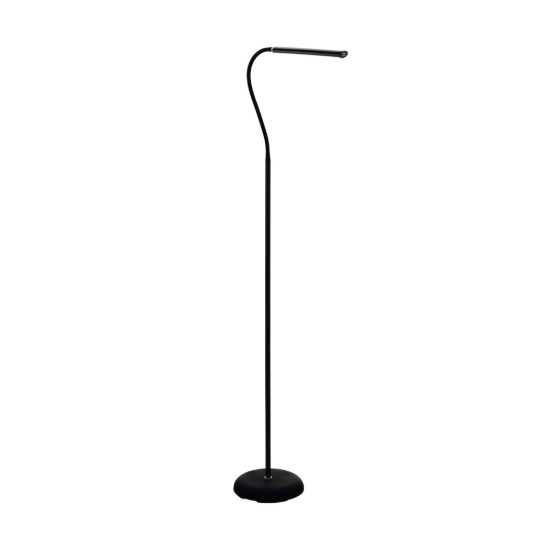 Eglo laroa piantana led 4,2w 4000k 130cm dimmerabile per soggiorno moderna nera