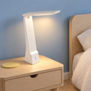 Eglo la seca abat-jour per camera da letto led 1,8w cct 3000k 5000k 26cm dimmerabile moderna bianca