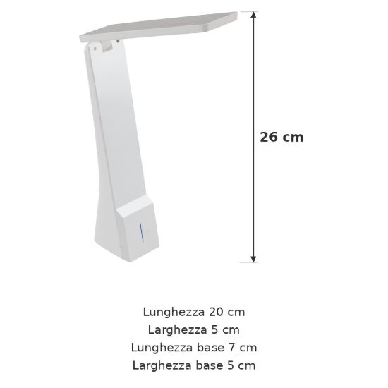Eglo la seca abat-jour per camera da letto led 1,8w cct 3000k 5000k 26cm dimmerabile moderna bianca