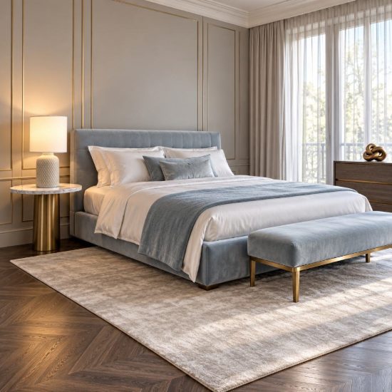 Eglo bellariva abat-jour per camera da letto e14 32cm moderna grigia