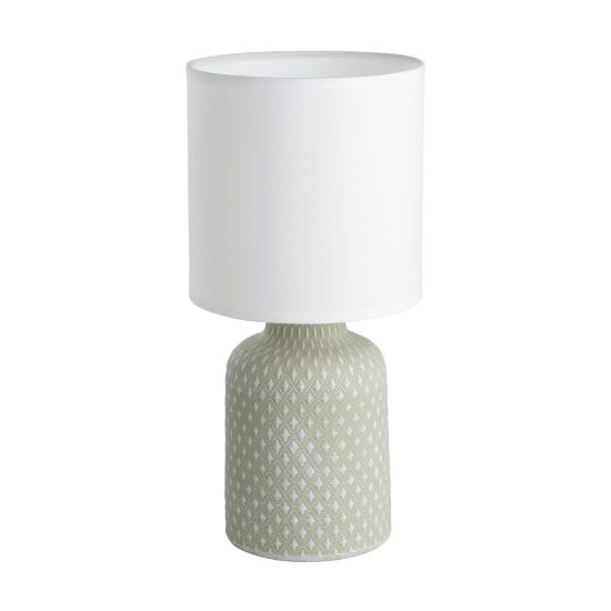 Eglo bellariva abat-jour per camera da letto e14 32cm moderna grigia