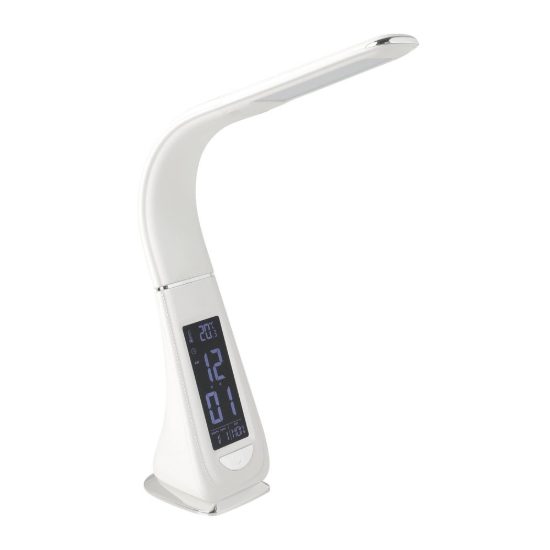 Eglo cognoli lampada da scrivania led 4,4w 5000k 51cm dimmerabile per ufficio moderna bianca