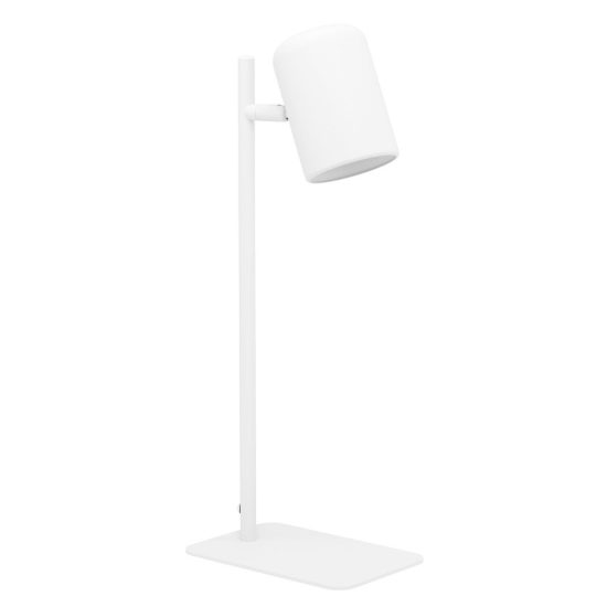 Eglo ceppino lampada da scrivania gu10 led 4,5w 3000k 38cm per ufficio moderna bianca