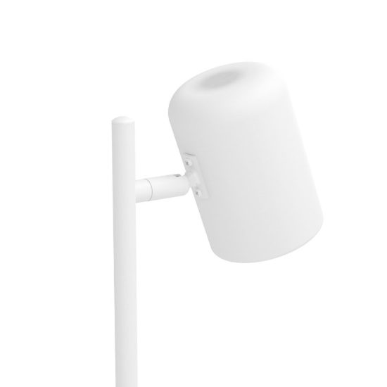 Eglo ceppino lampada da scrivania gu10 led 4,5w 3000k 38cm per ufficio moderna bianca