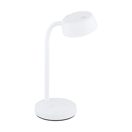Eglo cabales abat-jour per camera da letto led 4,6w 3000k 34cm moderna bianca
