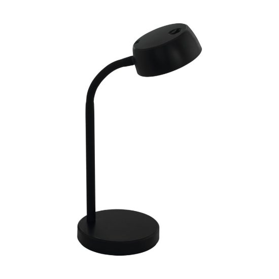 Eglo cabales abat-jour per camera da letto led 4,6w 3000k 34cm moderna nera