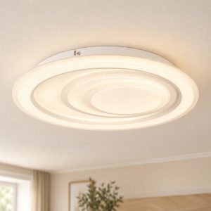 Eglo palagiano 1 plafoniera led 14,7w 4000k 38cm per soggiorno moderna bianca