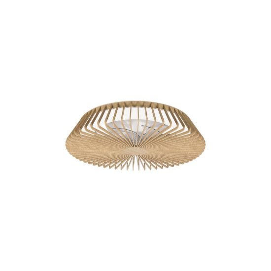 Ventilatore da soffitto legno con luce con telecomando led 70w cct 2700k 5000k dimmerabile