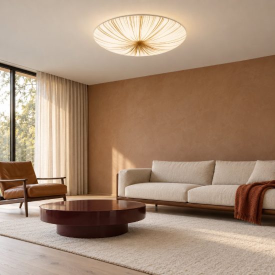 Eglo nieves 1 plafoniera led 30,8w 3000k 51cm per soggiorno moderna bianca e oro