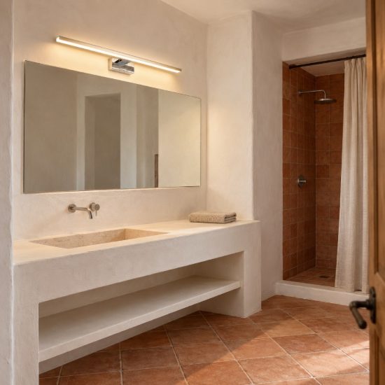 Eglo conettilla applique per specchio led 10w cct 3000k 6500k 60cm ip44 per bagno moderna cromo