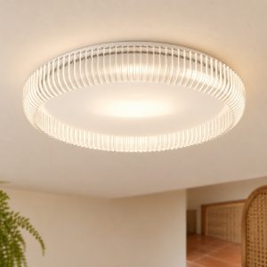 Eglo montedoro plafoniera led 19,5w cct 2700k 6500k 40cm per ingresso moderna bianca