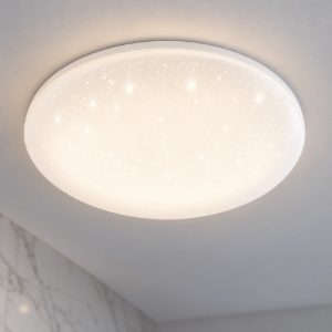 Eglo frania s plafoniera da bagno effetto cristalli led 18w 4000k ip44