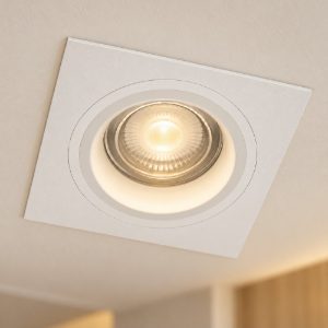 Eglo carosso z faretto da incasso per cartongesso quadrato led 4,7w rgb 2700k 6500k con controllo smart bianco